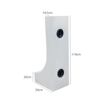 Shuıvan Karavan Su Deposu 80 Litre 114x54x20cm Teker Üstü Uyumlu-1063