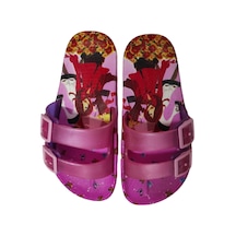 kız çocuk terlik kız resimli kaşgar k18-11 Pembe