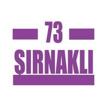 73 Şırnaklı Araba Sticker 17x17 Cm Mor