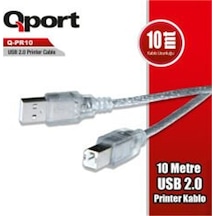 Q-pr10 Usb 2.0 10m Yazıcı Kablosu