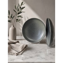 2'li Hornfels Ripple Çukur Tabak 26 Cm 900 Cc Makarna / Salata / Sulu Yemek Tabağı Çok Renkli