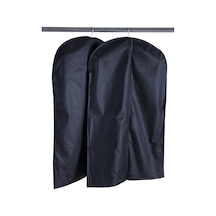Suit 2 Adet Takım Elbise Kılıfı Gamboç Abiye Giysi Kılıfı 60x100 Cm Siyah