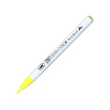 Zig Clean Color Real Brush Fırça Uçlu Marker Kalem 001 Fluorescent Yellow