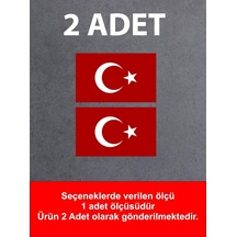 Usta Türk Bayrağı Ay Yıldız Bayrak Araba Oto Motosiklet Karavan 00068 Renkli 10x5,5 Cm