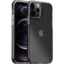 Nettech Apple Uyumlu iPhone 11 Pro Kenar Renkli Karbon Arka