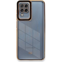 Cosmotex 8683140334437 Newface Samsung Galaxy Uyumlu  A22 Kılıf Liva Lens Silikon - Siyah