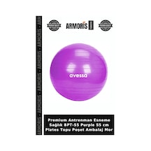 Premium Antrenman Esneme Sağlık Bpt-55 Purple 55 Cm Plates Topu Poşet Ambalaj Mor