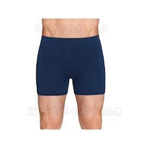 Berrak 4434 Erkek Likralı Micro Modal Boxer Tekli Lacivert