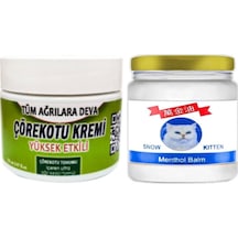 Süper Çörek Otu Kremi Orta Boy 100 Ml Krem - Snow Kitten Menthol Balm 50 Ml