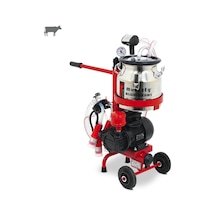 Melasty Micro Tekli İnek Süt Sağma Makinesi Paslanmaz Güğüm - Silikon Memelik Kuru Pompa