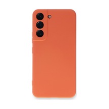 Galaxy S23 Kılıf Nano İçi Kadife Silikon - Turuncu