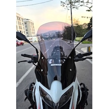 Motocam Benelli Trk 251 Ön Cam 2019-2023 Model 56cm Füme Renkli 4mm