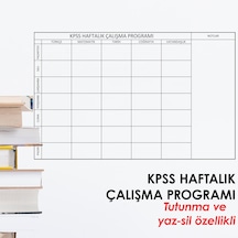 Kpss Çalışma Planlayıcı Statik Kağıt Tahta
