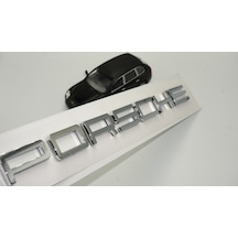 Porsche Bagaj Yazı Logo Parlak Krom Renk