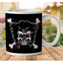 Jolly Logan Skull And Cross Bones Wolverine X Men Iki Tarafı Baskılı Kupa Bardak Çok Renkli