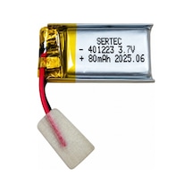 Sertec 401223 3.7v 80mah Devreli Li-polymer Pil 1.5a