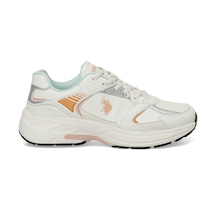 U.s. Polo Assn. Felıx Wmn Glb 4pr Beyaz Kadın Sneaker Beyaz-somon-gumus Beyaz - Somon - Gümüş