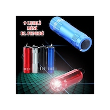 Mini El Feneri 9 Led Alüminyum Metal 8 Cm Taşınabilir Aydınlatma Resimdeki - 871949227 Resimdeki