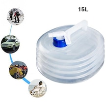 Outdoor Taşınabilir Katlanır Plastik Musluklu Su Bidonu 15L