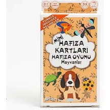 Mini Hafıza Oyun Kartı Seti 3'lu Ingilizce Türkçe Kelimeler