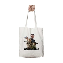 Art Hediye Rıck Twd İki Tarafı Kalıcı Baskılı Yıkanabilir Çanta Çok Renkli