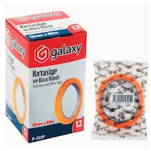 Galaxy Kırtasiye Büro Selefon Bant 12mmx66mt 12'li Kutu