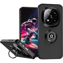 Xiaomi Redmi Note 14 Pro Plus Kılıf Mat 360 Yüzüklü Standlı Kapak