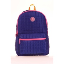 Kaukko Quilted Sırt Çantası Navy Blue K1773