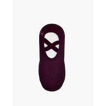 Koton Pamuklu Lastik Detaylı Yoga Çorabı Bordo 6sak80528aa