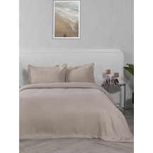 Yatak Örtüsü Alora Pastel Renkli, Yumuşak Ve Zarif Görünümlü Sütlü Kahverengi