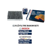 Wöbermann+bosch Vw Passat 1.4 Tsi Filtre Bakım Seti 2015-2018 3kp Chp-cpt-cmb-czc-cze