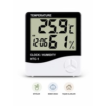 Wetto Dijital Termometre & Nem Ölçer Lcd Ekranlı