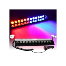 12 Ledli Kırmızı Mavi Çakar Led Vantuzlu Araç İçi