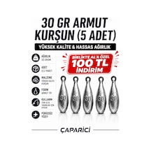 30 Gr Armut Dip Kurşunu 5 Adet Nazar Için Kurşun Kolay Eriyen Kurşun