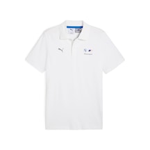 Puma Bmw Mms Jaquard Polo Erkek Yetişkin Polo T-shirt Beyaz
