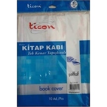 Ticon Hazır Kaplık Kitap Kabı Tek Kenar Yapışkanlı Şeffaf 193527