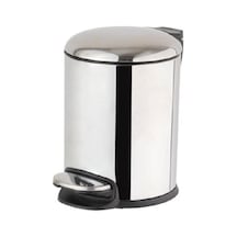 Pedallı Parlak Nikel Çöp Kovası 5 Lt / 310x230x205 Mm