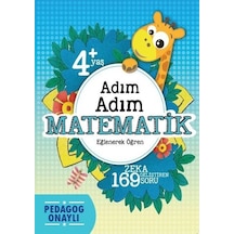 Adım Adım Matematik- 4+ Yaş 169 Soru - Hatice Nurbanu Karaca - Koloni Çocuk Yayınları