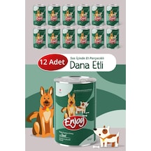 Enjoy Dana Etli Köpek Konservesi Sos İçinde Et Parçacıklı 400 Gr X12