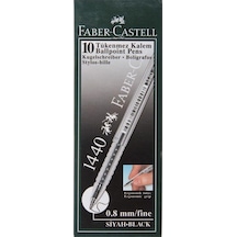 Faber-Castell Faber 1440 Tükenmez Kalem Siyah 10'lu