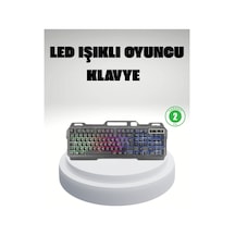Rgb Işıklı Klavye Mouse Seti Türkçe Q Ayarlanabilir Dpı Renkli