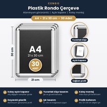 30 Adet A4 Plastik 21x30 Rondo Çerçeve 21 x 30 CM