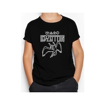 Zepplin Giyim Led Zeppelin Zoso Icarus Siyah Çocuk Tişört Siyah