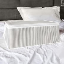 Pazar Kapısı Baza Altı Düzenleyici Kumaş Hurç 50 X 30 X 20 3 Adet Gri