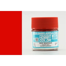 10 Ml. Red Madder Aqueous Serisi Maket Boyası, Mr.hobby H086 Standart