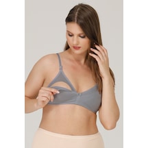Parlingerie Pl Emzirme Sütyeni Kapsız Penye Gri