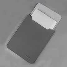 Novahub Gri Manyetik Olmayan Dizüstü Bilgisayar Astar Çantası Su Geçirmez Taşınabilir Düşme Önleyici Bilgisayar Çantası Düz Kılıf L Gri