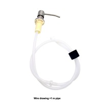 Ls1-mutfak Lavabo Sabunluk Ankastre Tasarım Paslanmaz Çelik Kafalı El Yıkama Sıvısı Sabun Şişesi El Basın Dispenser Şişesi