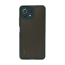 Xiaomi Mi 11 Lite Kılıf Montreal Silikon Kapak - Yeşil 0.2M-Çok Renkli