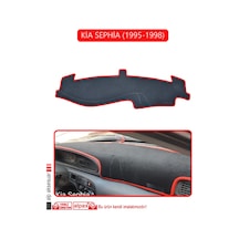 Kia Sephia 1995-1998torpido Koruma Halısı Kırmızı Kenar